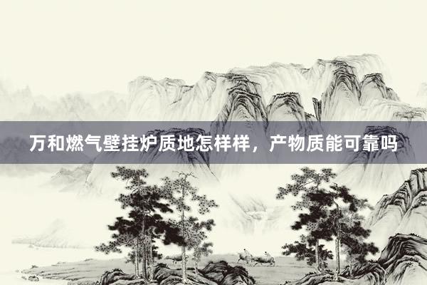 万和燃气壁挂炉质地怎样样，产物质能可靠吗